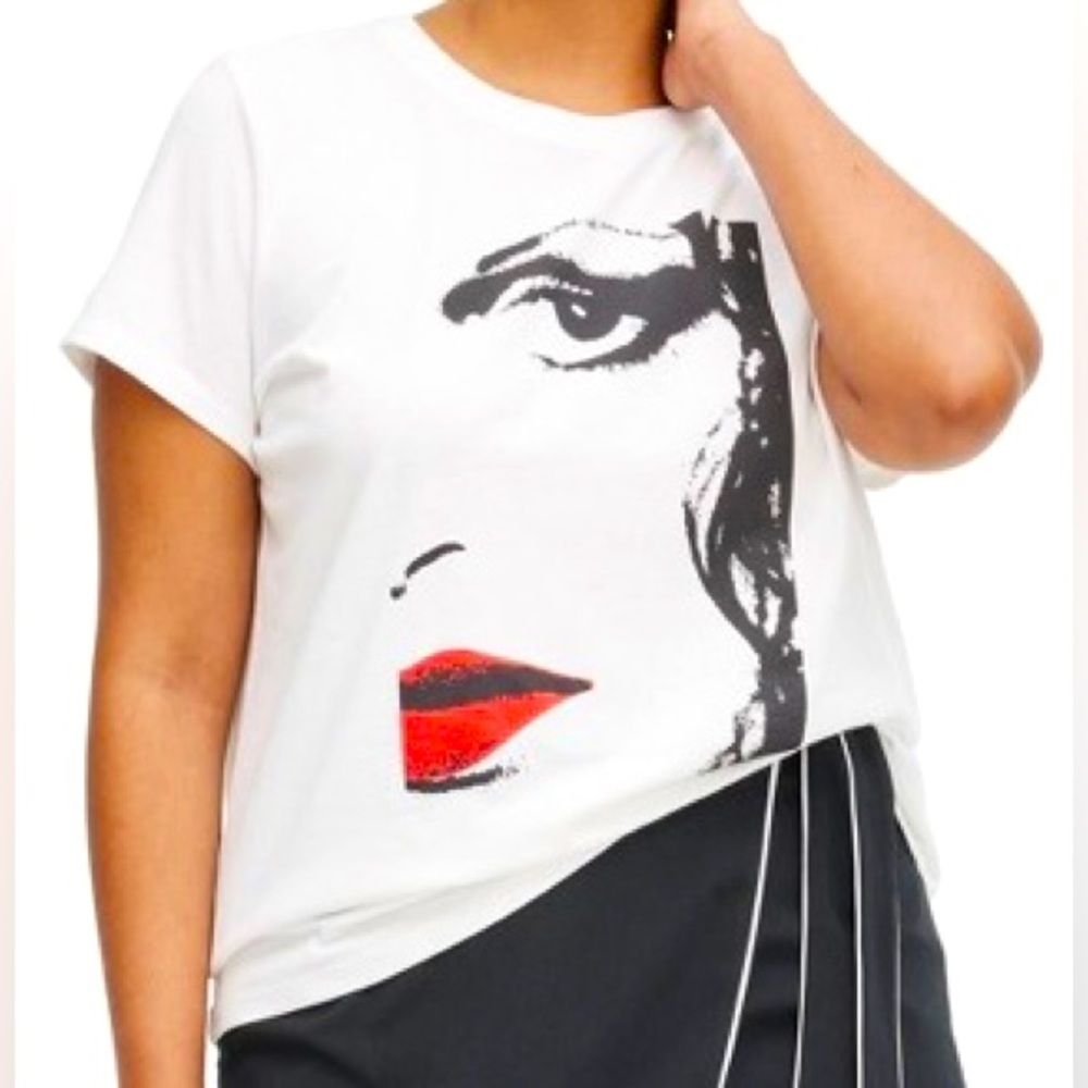 Diane Von Furstenberg DVF for Target Red Lip Graphic Tee